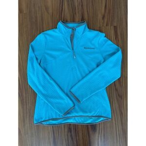 Kilimanjaro Womens waffle Textured 1/4 Zip Fleece Pullover Blue Outdoor Athletic